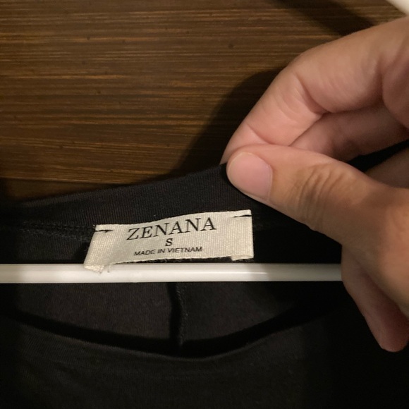 Zenana black Dolman style top, size small - Picture 3 of 3